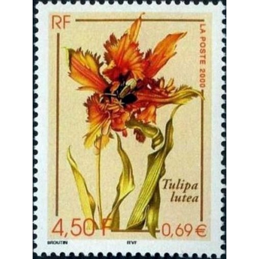 France Yvert Num 3335 ** Tulipe en 2000