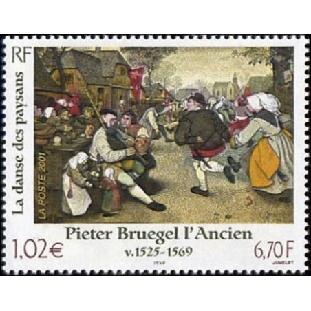 France Yvert Num 3369 ** Tableau Bruegel en 2001