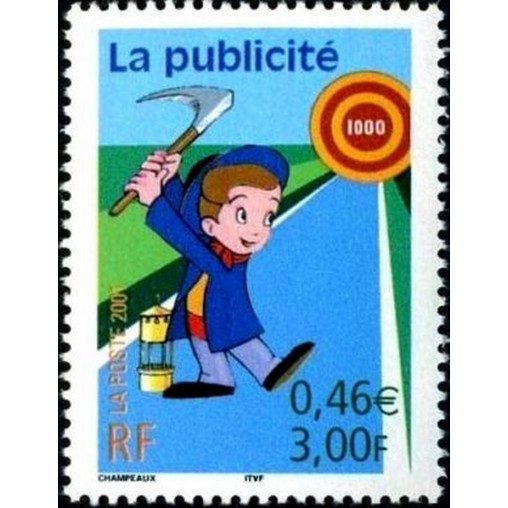 France Yvert Num 3373 ** publicité en 2001