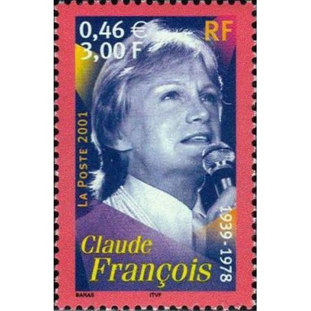France Yvert Num 3391 ** Claude François en 2001
