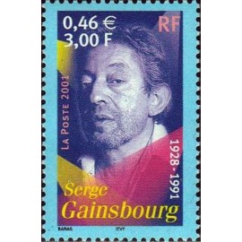 France Yvert Num 3393 ** S Gainsbourg en 2001