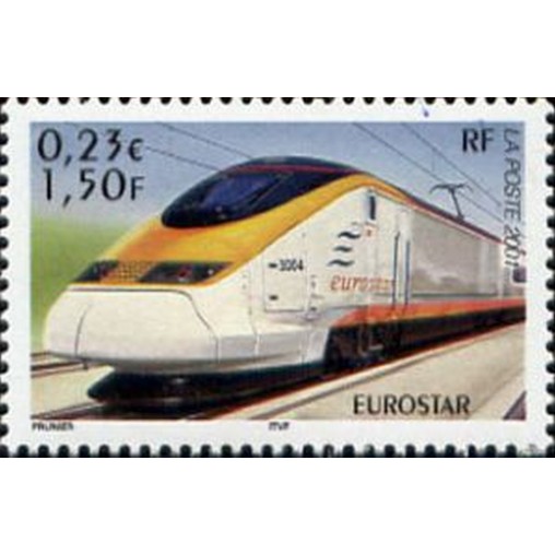 France Yvert Num 3405 ** Train locomotive en 2001