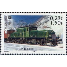 France Yvert Num 3407 ** Train locomotive en 2001