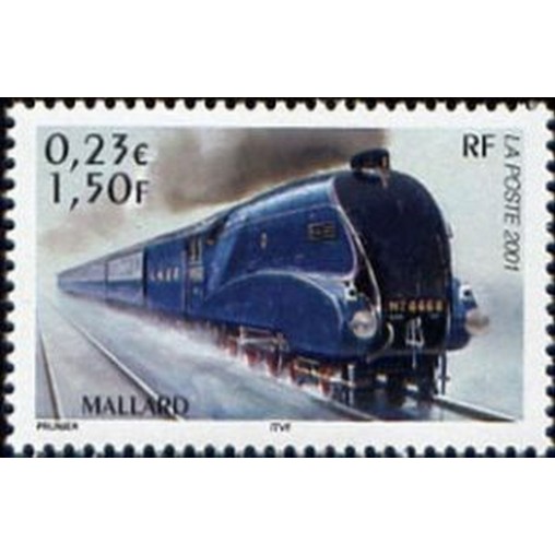 France Yvert Num 3411 ** Train locomotive en 2001