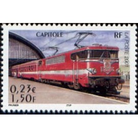 France Yvert Num 3412 ** Train locomotive en 2001