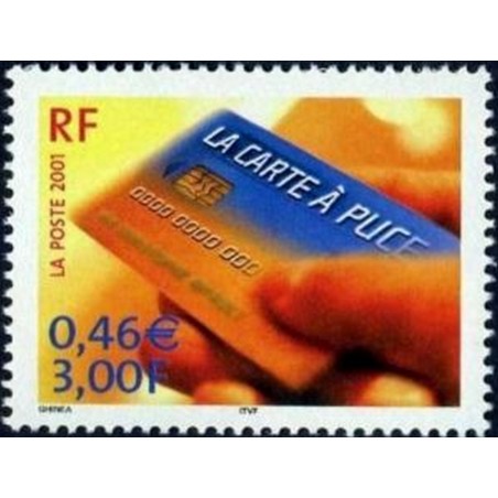 France Yvert Num 3426 ** Carte à puce en 2001