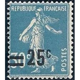 France num Yvert 217 ** MNH Semeuse surchargé Année 1926