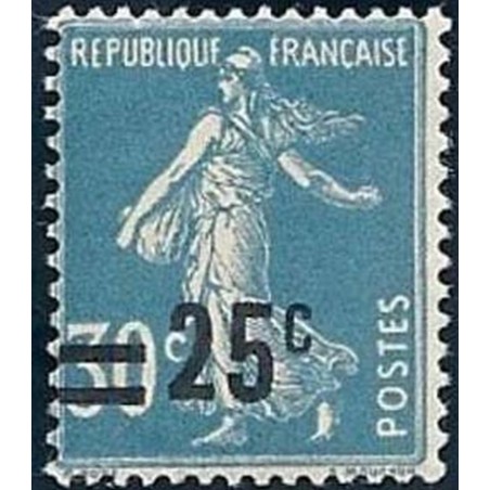 France num Yvert 217 ** MNH Semeuse surchargé Année 1926