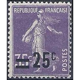 France num Yvert 218 ** MNH Semeuse surchargé Année 1926