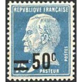 France num Yvert 219 ** MNH Pasteur surchargé Année 1926
