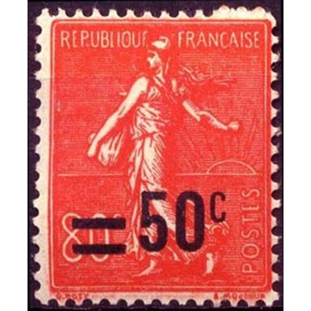 France num Yvert 220 ** MNH Semeuse surchargé Année 1926