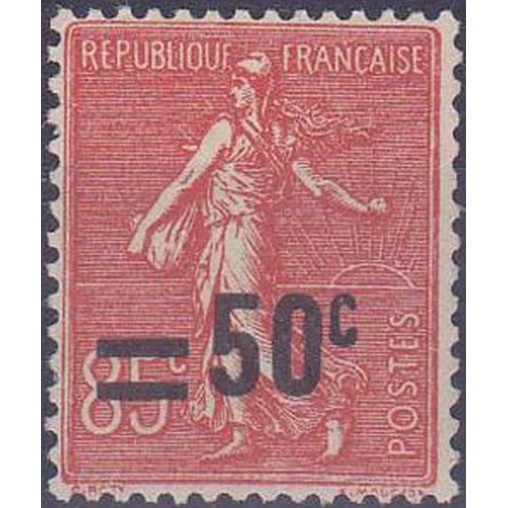 France num Yvert 221 ** MNH Semeuse surchargé Année 1926