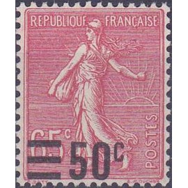 France num Yvert 224 ** MNH Semeuse surchargé Année 1926