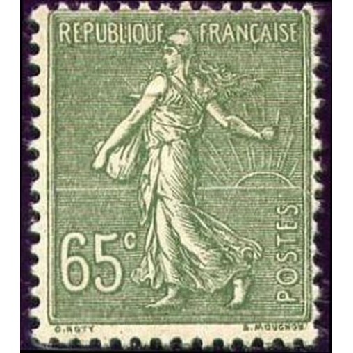 France num Yvert 234 ** MNH Semeuse Année 1927