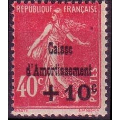 France num Yvert 266 ** MNH Caisse d'amortissement Semeuse  Année 1930