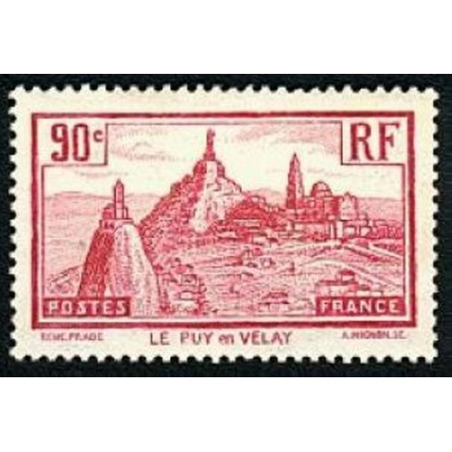 France num Yvert 290 ** MNH Le Puy en Velay Année 1933
