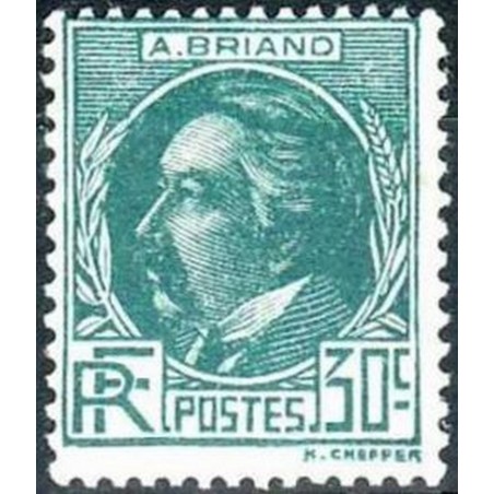France num Yvert 291 ** MNH Aristide Briand Année 1933