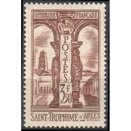 France num Yvert 302 ** MNH Cloitre de Saint Trophisme Arles Année 1935