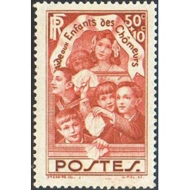 France num Yvert 312 ** MNH Enfant des chomeurs Année 1936