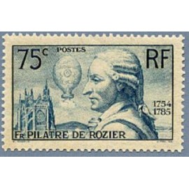 France num Yvert 313 ** MNH Aéronaute François Pilatre de Rozier Année 1936