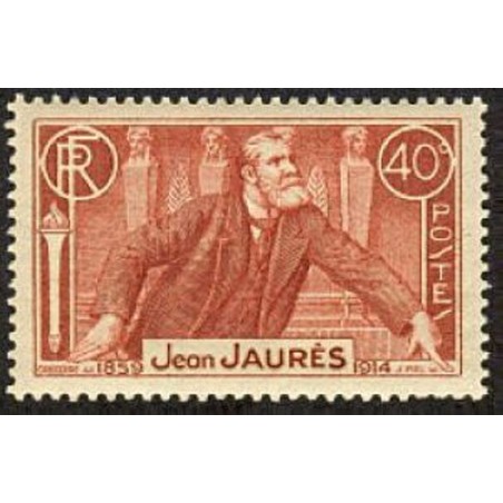 France num Yvert 318 ** MNH Jean Jaures Année 1936