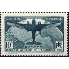 France num Yvert 321 ** MNH Atlantique Sud Année 1936