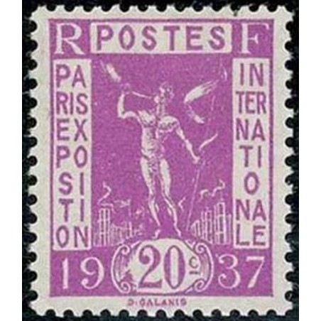 France num Yvert 322 ** MNH Exposition internationnal de Paris Année 1936