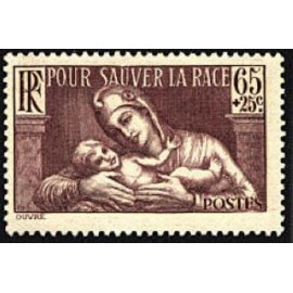 France num Yvert 356 ** MNH Enfant Année 1937