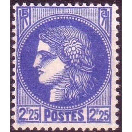 France num Yvert 374 ** MNH Type ceres Année 1938