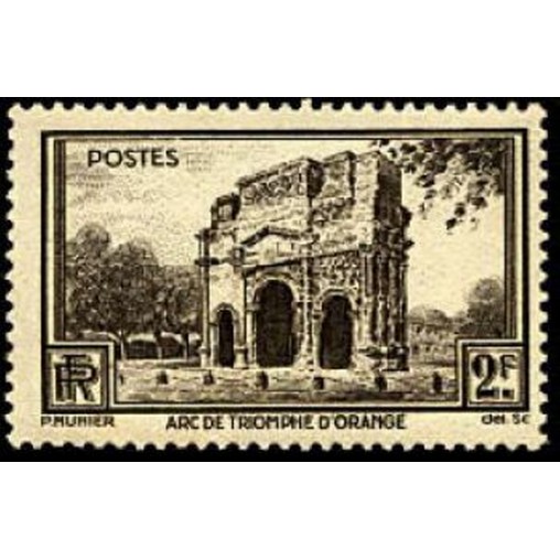 France num Yvert 389 ** MNH Arc d Orange Année 1938