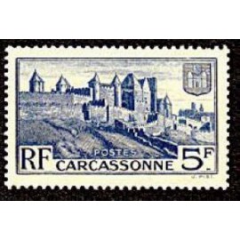 France num Yvert 392 ** MNH Carcassonne rempart Année 1938