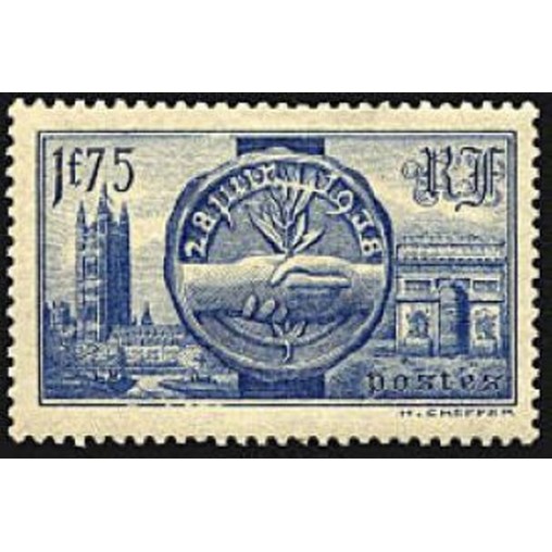 France num Yvert 400 ** MNH Arc de triomphe Année 1938