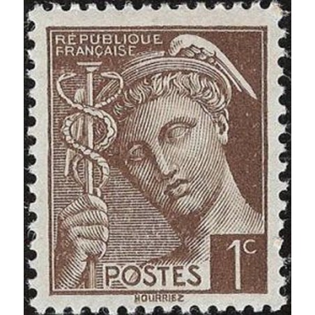 France num Yvert 404 ** MNH Mercure Année 1938