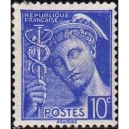 France num Yvert 407 ** MNH Mercure Année 1938