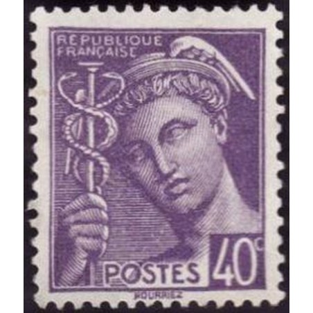 France num Yvert 413 ** MNH Mercure Année 1938