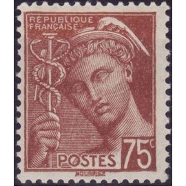 France num Yvert 416A ** MNH Mercure Année 1938