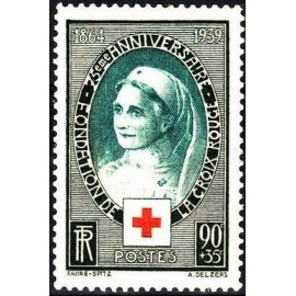 France num Yvert 422 ** MNH Croix rouge  Année 1939