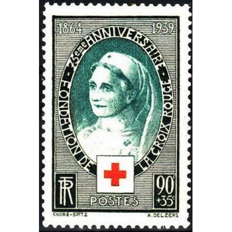 France num Yvert 422 ** MNH Croix rouge  Année 1939