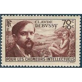 France num Yvert 437 ** MNH Debussy Année 1939