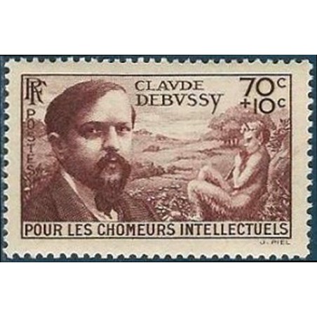 France num Yvert 437 ** MNH Debussy Année 1939