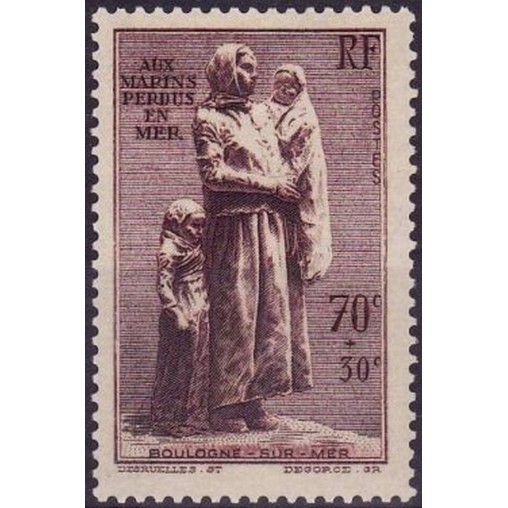 France num Yvert 447 ** MNH Statue desruelles Marin Année 1939