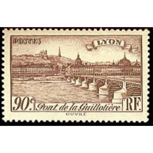 France num Yvert 450 ** MNH Pont à Lyon Année 1939