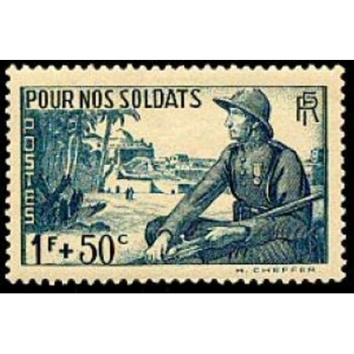 France num Yvert 452 ** MNH Marsoin Village Africain Année 1940