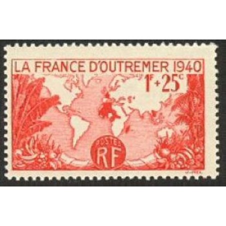 France num Yvert 453 ** MNH Empire français Année 1940