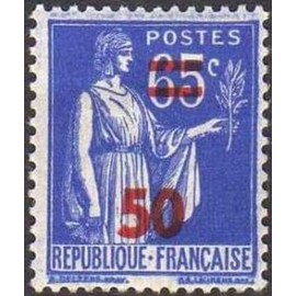 France num Yvert 479 ** MNH surchargé Paix Année 1941