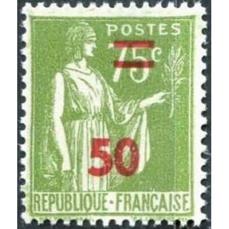 France num Yvert 480 ** MNH surchargé Paix Année 1941