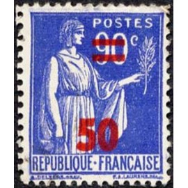 France num Yvert 482 ** MNH surchargé Paix Année 1941
