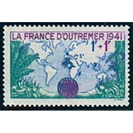 France num Yvert 503 ** MNH Empire français Année 1941