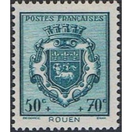 France num Yvert 528 ** MNH Armoirie Rouen Année 1941