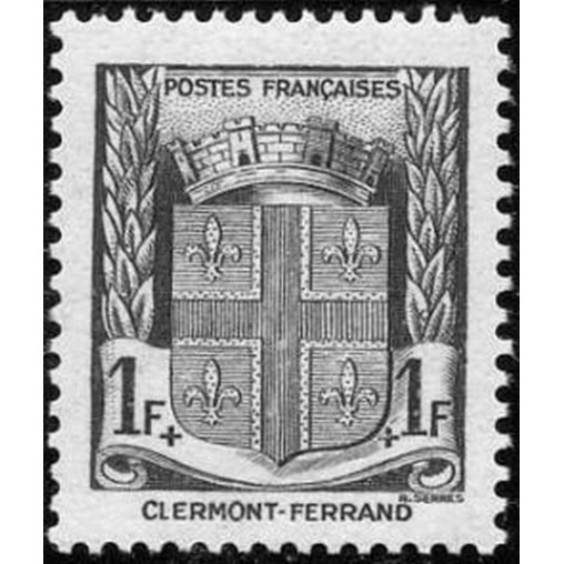 France num Yvert 531 ** MNH Armoirie Clermont-Ferrand Année 1941
